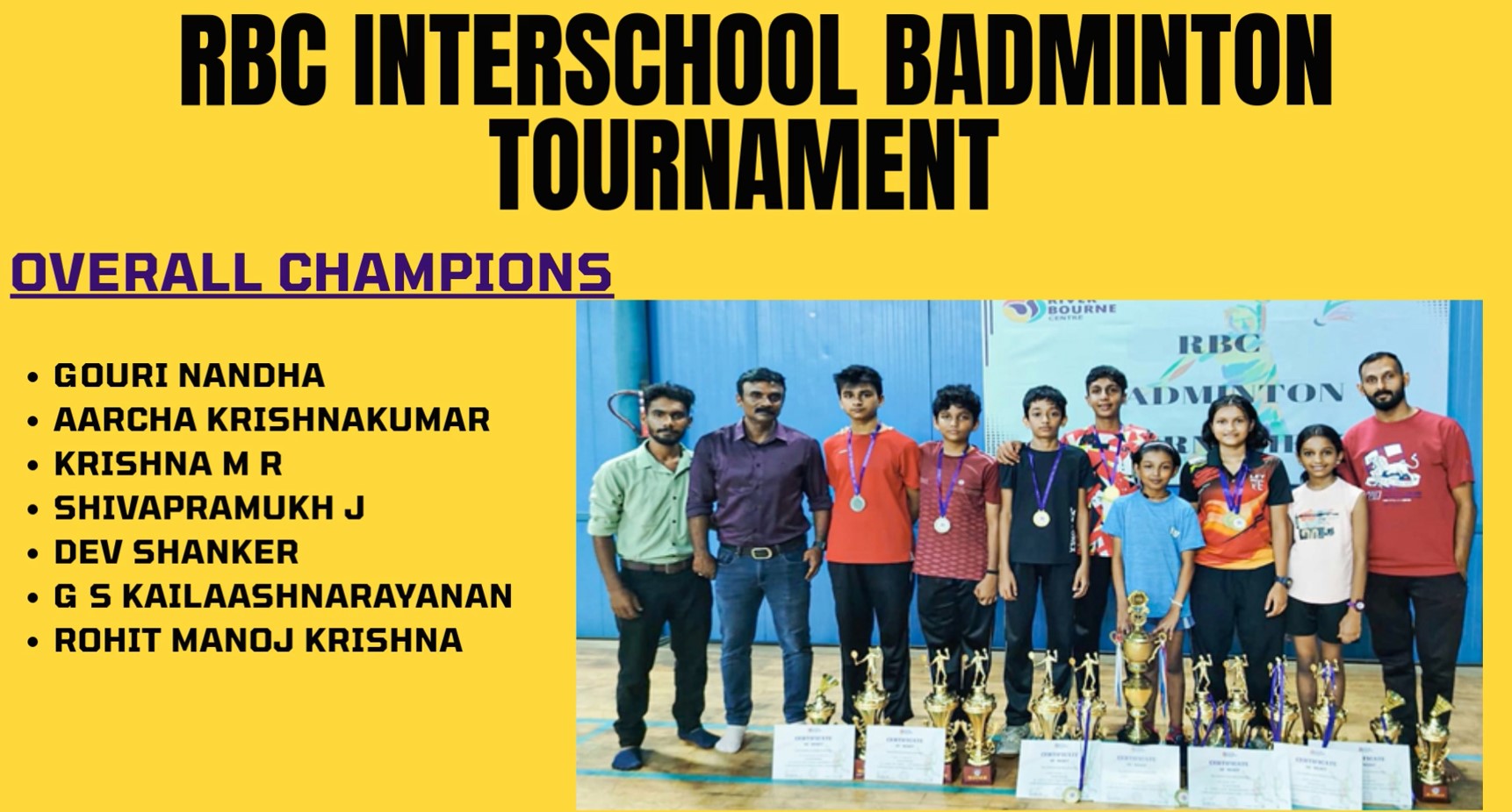 RBC INTERSCHOOL BADMINTON